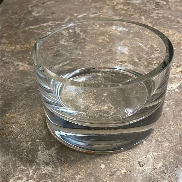 Other - Modern Round Clear Glass Bowl